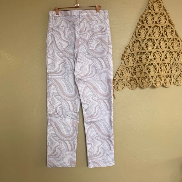 Wilfred Free Vera Pant Printed, High-Waisted Twill Pants, Size 10 - Picture 11 of 12